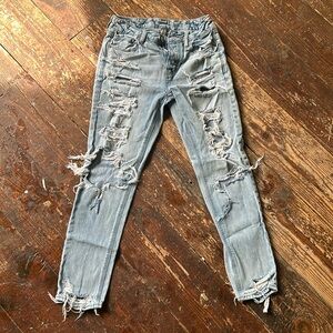 Destroyed American Eagle Jeans